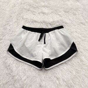 Women Old Navy Lightweight Performance Running Shorts Black White Extra Small